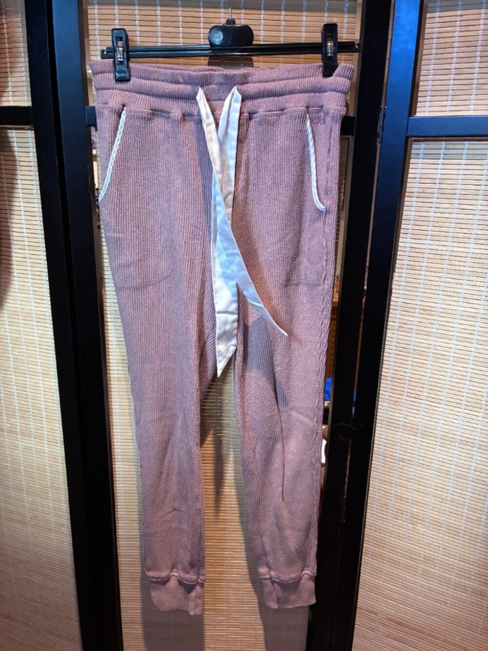 Aeropostale Mauve Waffle Knit Lounge Joggers S